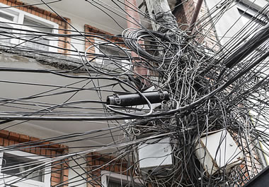 A web of wires