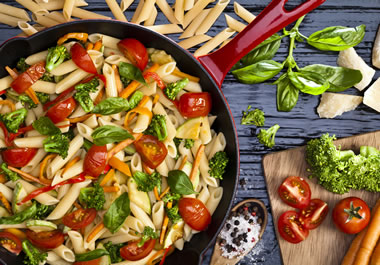 A heart-healthy pasta dish