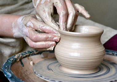 The person's forte is making pottery.