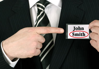 The man's surname is "Smith."