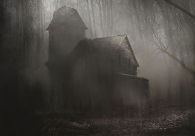 A spooky old house