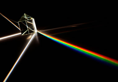 A prism causes rays of light to diverge.