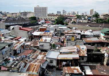 A deplorable area of the city