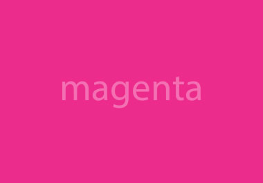 The color magenta