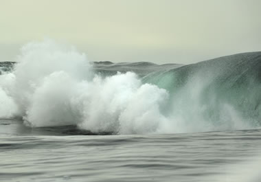 Powerful waves like these can be perilous for swimmers. 
