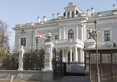 The British embassy in Moscow