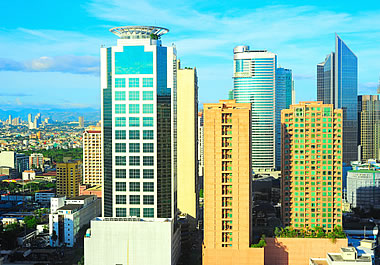 Manila, the commercial hub of the Philippines
