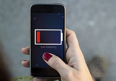 Watching videos depletes the phone's battery.