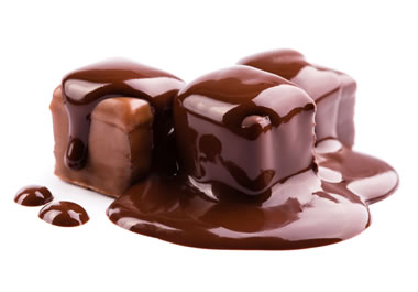 A gooey chocolate dessert