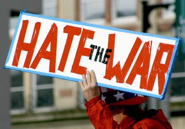 Antiwar demonstrator