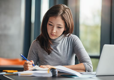 A studious woman