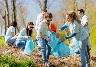 Cleaning up the park is commendable.