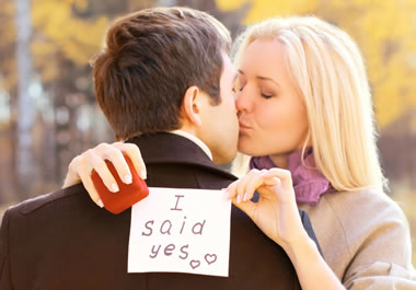 The couple just got engaged.