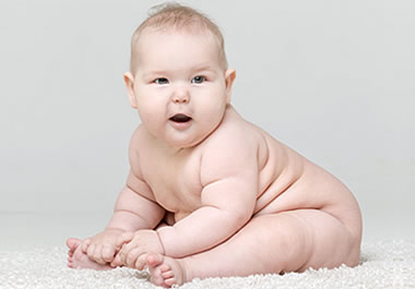 A corpulent baby