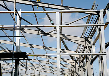 The building's framework is complete.