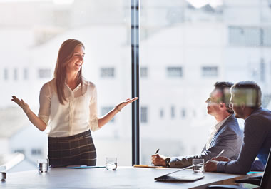 The people are having an amicable meeting.