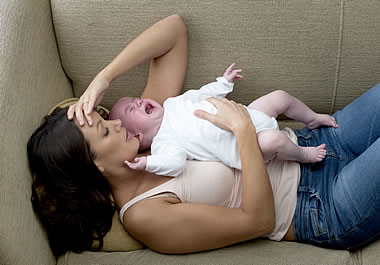 The baby is inconsolable.