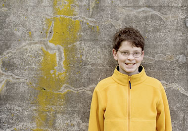 Boy in a fleece jacket 