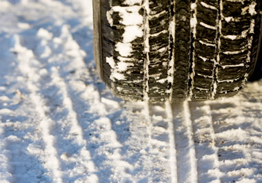 Snow tires help you get better traction.