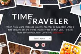merriam webster time traveler