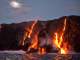 lava from kilauea volcano entering ocean big island hi