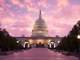 us capitol building at sunset