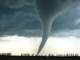 violent tornado over a prairie