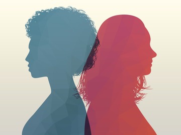 cu intersectionality silhouette of two women