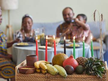 family gathering for kwanzaa