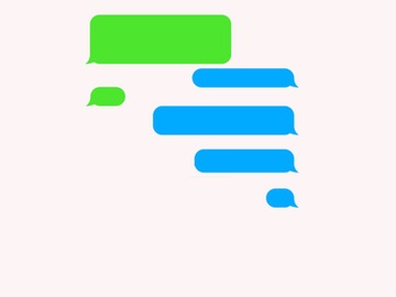 ghosting text message exchange concept