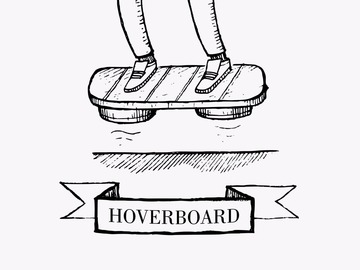 hoverboard illustration