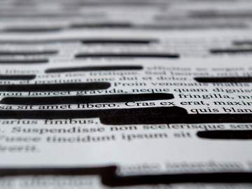 lorem ipsum text that has been redacted