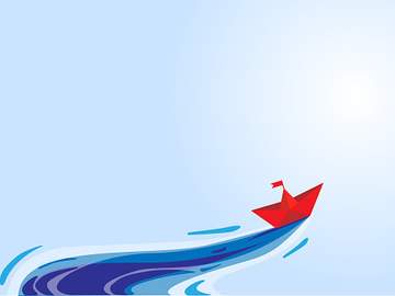 small ship with flag
