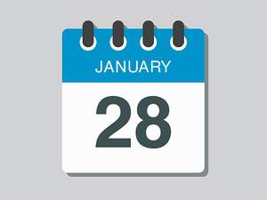 january 28 calendar icon