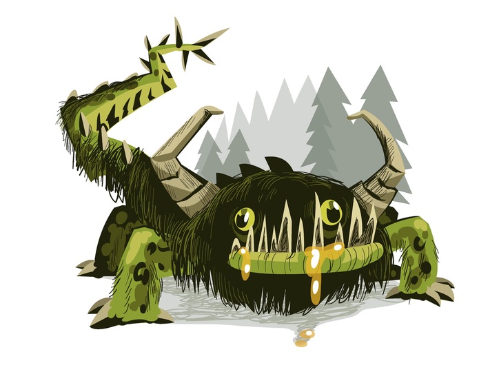 Hodag 15 of the Creepiest Ghosts, Creatures, and Monsters Merriam