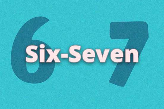 digital illustration of the numbers 6 and 7
