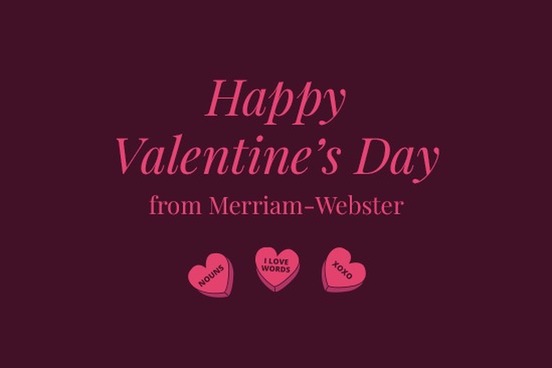 Love Poems for Word Nerds | Merriam-Webster