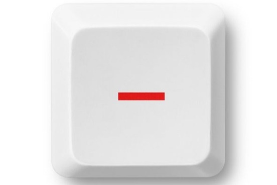 macron symbol on keyboard photo