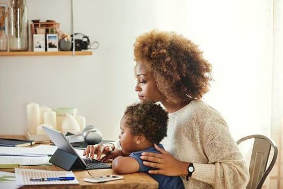 mother-working-from-home