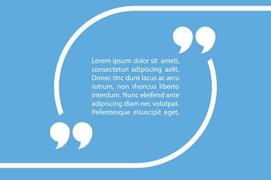 quotation with lorem ipsum text