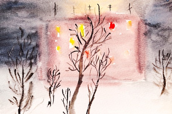 sad seasonal affective disorder painting