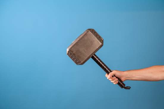 Merriam - Webster * Etymologies for Every Day of the Week * The%20scandinavian%20hammer%20of%20thor%20mjolnir%20in%20a%20mans%20hand%20-10669-e283042d2b2b277dbf240cdd65cf29f6@1x