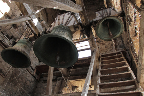 three old bells ringing