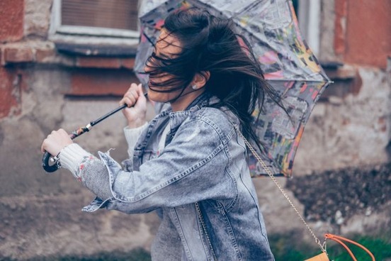 Girl in a jacket