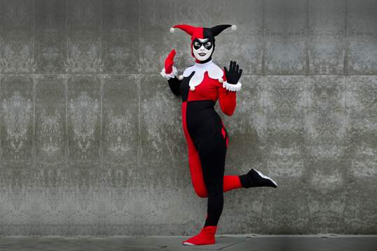 black and red harlequin