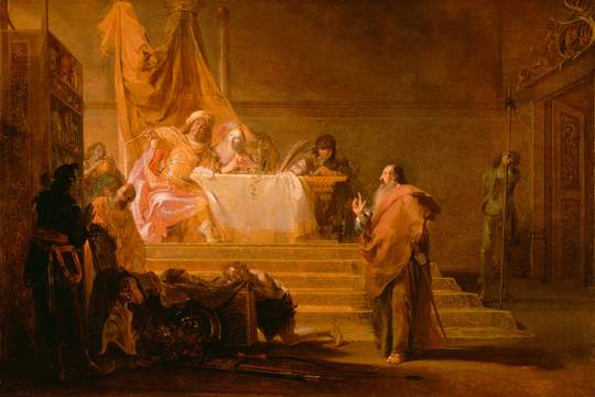 knupfer painting solon before croesus