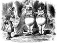 illustration of alice and tweedledee and tweedledum