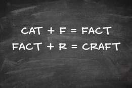 anagrams on a chalk board