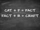 anagrams on a chalk board