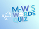 m ws new words quiz